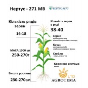 Насіння кукурудзи Нертус - 271 МВ 25кг Насіння кукурудзи Нертус - 271 МВ 25кг